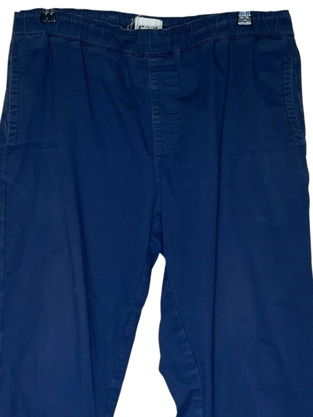 Pact Organic Men's XL Navy Elastic Waist Daily Chinos - Picture 2 of 9